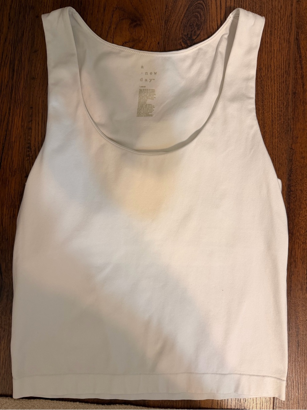 a new day White Scoop Neck Tank Top
